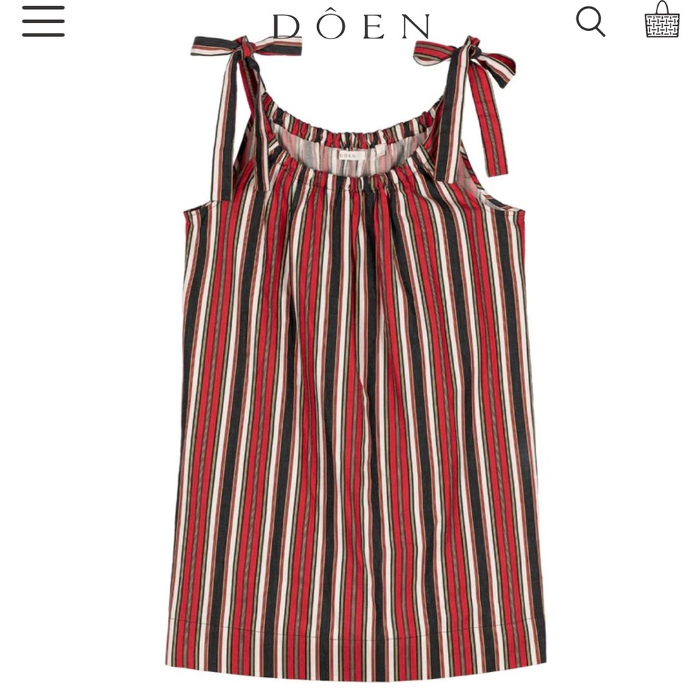 DOEN Kathleen dress in Montecito Stripe
